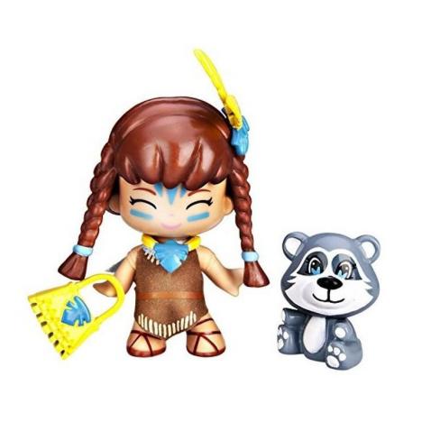 Pin y Pon Cuentos Figuras - Pocahontas y Mascota