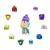 Hanazuki Pack 10 Tesoros -Tarta.