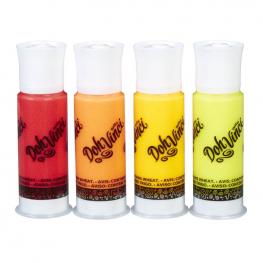 Doh Vinci Pack 4 Deco Pop - Recambio Rojo-Naranja-Mostaza-Amarillo