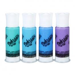 Doh Vinci Pack 4 Deco Pop - Recambio Turquesa-Azul-Marino-Morado