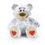 Peluche - Osito Gris de San Valentín Con Huella Corazón.