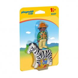 Playmobil 9257 - 1,2,3 Hombre con Cebra