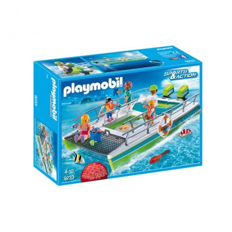 Playmobil - Barco Vistas Fondo Submarino Con Motor.
