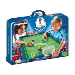 Playmobil - Campo De Fútbol 2018 Fifa World Cup Con Meletín.