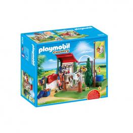 Playmobil - Set De Limpieza Para Caballos.