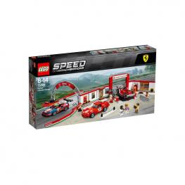 Lego Speed Champions - Taller Definitivo De Ferrari.