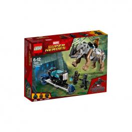 Lego Super Héroes - Duelo Contra Rhino Junto A La Mina.