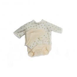 Vestidos 33 cm. - Pijama y Gorrito Con Estampado De Hojas de Antonio Juan.