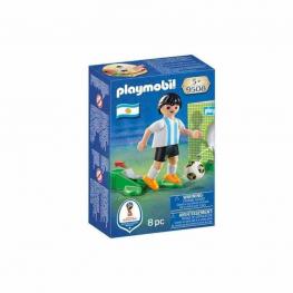 Playmobil Juego Con Jugador De Futbol Argentina + Accesorios