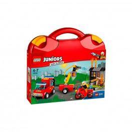 Lego Juniors City - Maletín Patrulla De Bomberos.