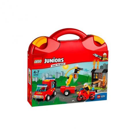 Lego Juniors City - Maletín Patrulla De Bomberos.