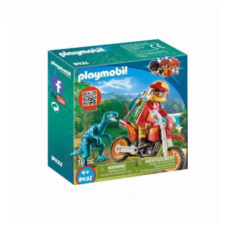 Playmobil - Moto Con Velociraptor.