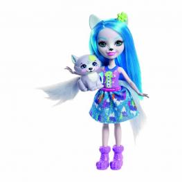 Enchantimals Muñeca Winsley Lobo & Trooper.