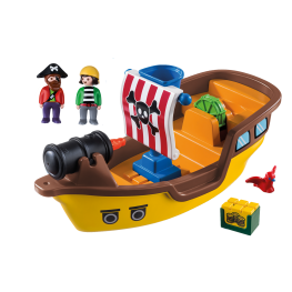 Playmobil 1, 2, 3 Barco Pirata.