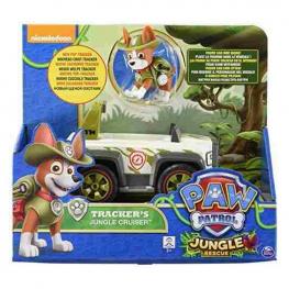 Paw Patrol - Vehículo de Tracker's Jungle Cruiser con figura coleccionable,  para niños a partir de 3 años.