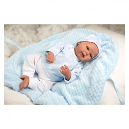 Reborn Mies Azul Con Manta.