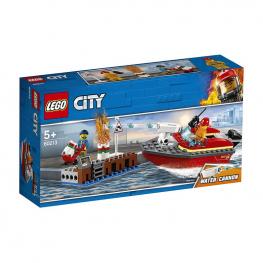 Lego City - Bomberos: LLamas En El Muelle.