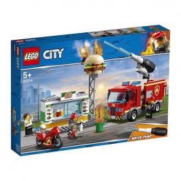 Lego City - Bomberos: Rescate Del Incendio En La Hamburguesería.