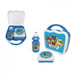 PATRULLA CANINA- MALETIN AZUL CON BOTELLA Y SANDWICHERA