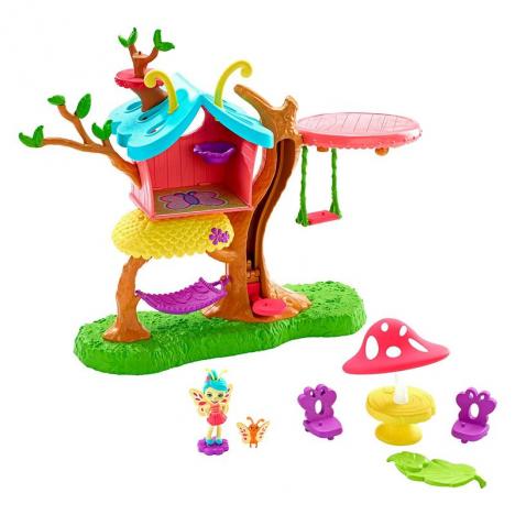 Enchantimals Petal Park Casita Árbol Baxi Mariposa.