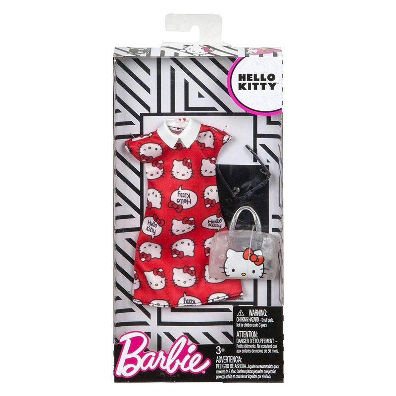 Plus Falda Gratis! Paquete De 6 X Barbie Fashions Hello Kitty Top Hombro Tanque 