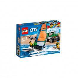 LEGO CITY 4 X 4 CON CATAMARAN