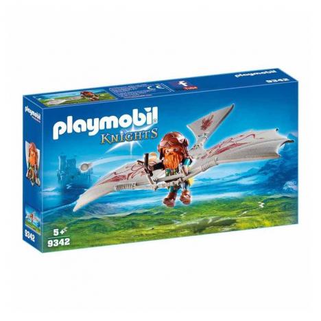 Playmobil - Knights: Enano Con Máquina Voladora.