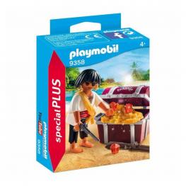 Playmobil - Special Plus: Pirata Con Cofre Del Tesoro.