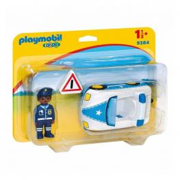 Playmobil - 1, 2 , 3 Coche De Policía.