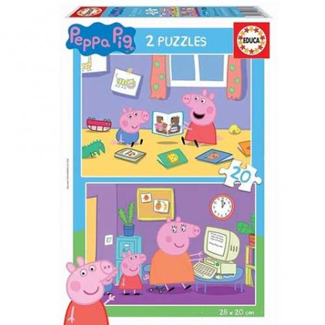 Puzzle Peppa Pig 2x20 piezas