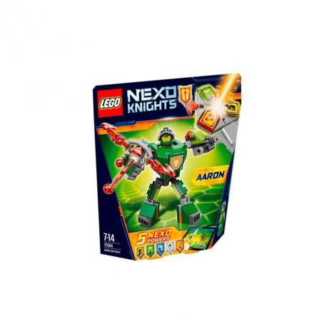 LEGO NEXO KNIGHT AARON CON ARMADURA DE COMBATE
