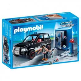 Playmobil - City Action: Ladrón de Caja Fuerte con Coche