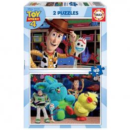 Puzzle Toy Story 4  2x48 piezas.-
