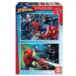 Puzzle Spiderman  2x100 piezas.-