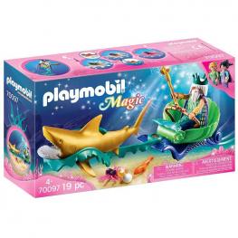 Playmobil 70097 - Magic: Rey del Mar con Carruaje de Tiburón
