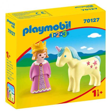 Playmobil - 1.2.3 Princesa con Unicornio