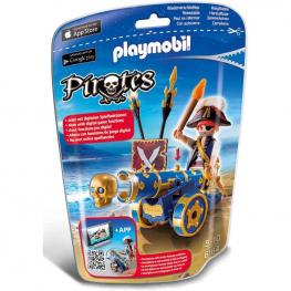 Playmobil - Pirates: Cañón Interactivo con Pirata Azul