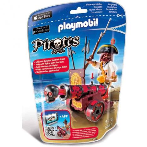 Playmobil - Pirates: Cañón Interactivo con Bucanero Rojo