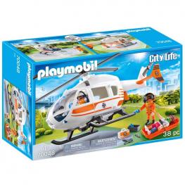 Playmobil 70048 - City Life: Helicóptero de Rescate