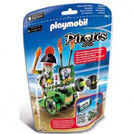 Playmobil 6162 - Pirates: Cañón Interactivo con Capitán Pirata Verde