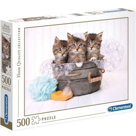 Puzzle Kittens and Soap 500 Piezas