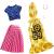 Barbie Pack 2 Modas - Falda de Lunares Rosada