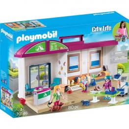 Playmobil 70146 - City Life: Clínica Veterinaria Maletín