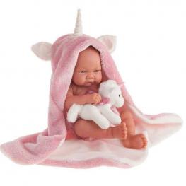 Muñeca Recien Nacida Nica Unicornio 42 cm. de Antonio Juan.