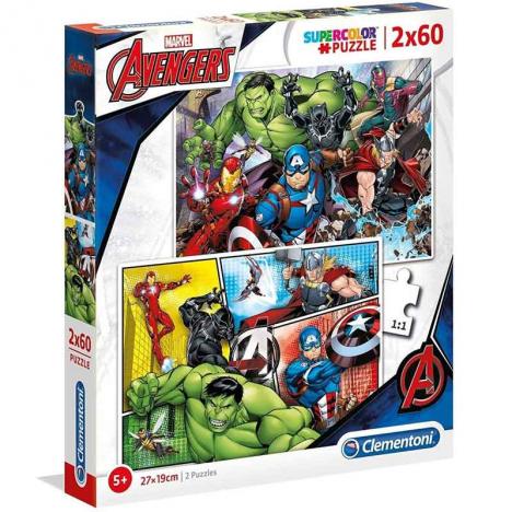 Puzzle Avengers 2X60 Piezas