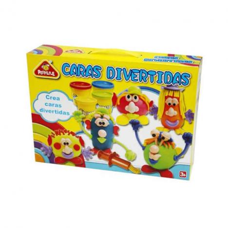 Estuche Plastilina Caras Divertidas