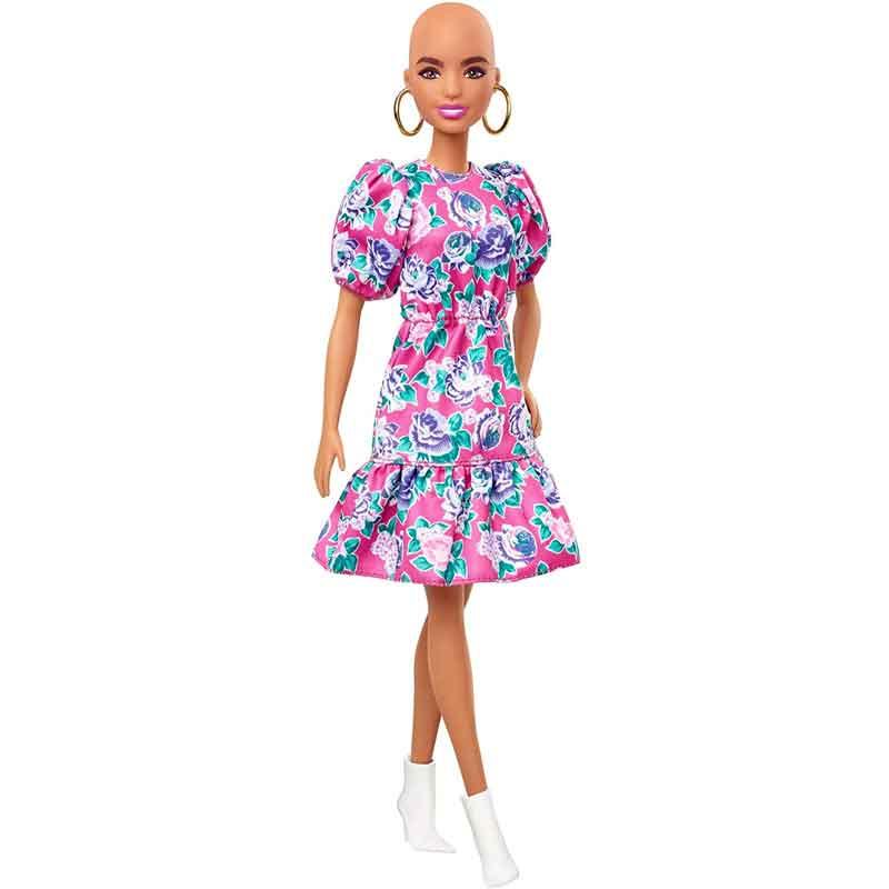 Barbie Fashionista Muneca sin Pelo con Vestido de Flores