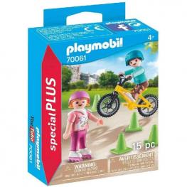 Playmobil - Niños con Bici y Patines