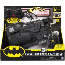 Batman Batmovil Radio Control Lanza Y Defiende