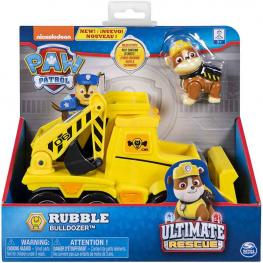 Patrulla Canina Rubble Figura + Vehículo